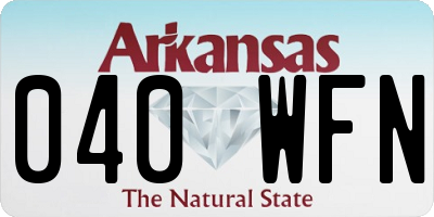 AR license plate 040WFN