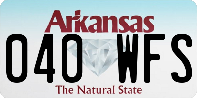 AR license plate 040WFS