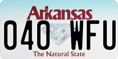 AR license plate 040WFU