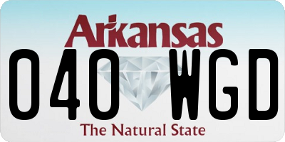 AR license plate 040WGD
