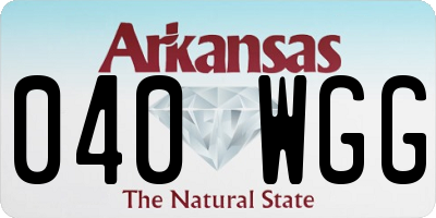 AR license plate 040WGG