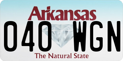 AR license plate 040WGN