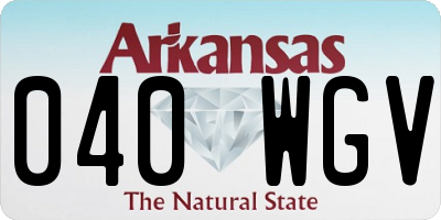 AR license plate 040WGV