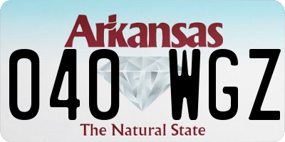 AR license plate 040WGZ