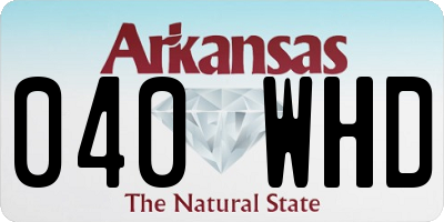 AR license plate 040WHD