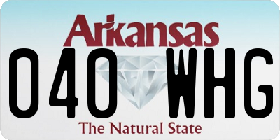 AR license plate 040WHG