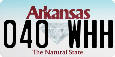 AR license plate 040WHH