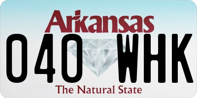 AR license plate 040WHK