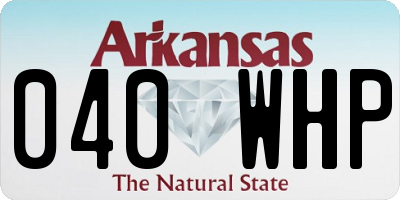 AR license plate 040WHP