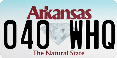 AR license plate 040WHQ