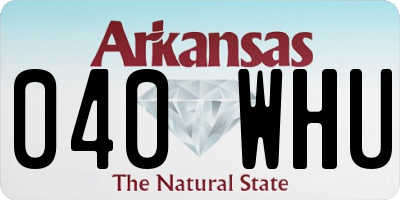 AR license plate 040WHU