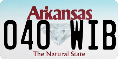 AR license plate 040WIB