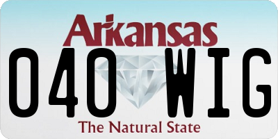 AR license plate 040WIG