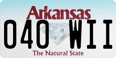 AR license plate 040WII