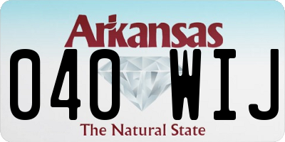 AR license plate 040WIJ