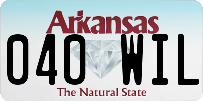AR license plate 040WIL