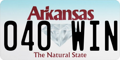 AR license plate 040WIN