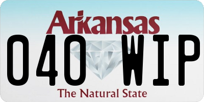 AR license plate 040WIP