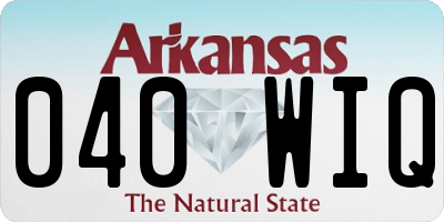 AR license plate 040WIQ
