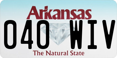 AR license plate 040WIV