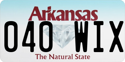 AR license plate 040WIX