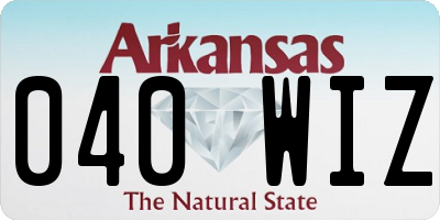 AR license plate 040WIZ