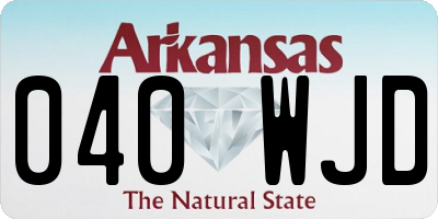 AR license plate 040WJD