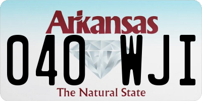 AR license plate 040WJI