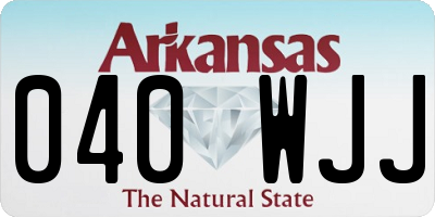 AR license plate 040WJJ