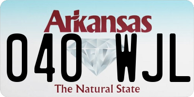 AR license plate 040WJL