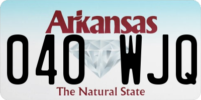 AR license plate 040WJQ