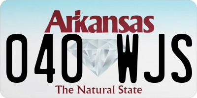 AR license plate 040WJS