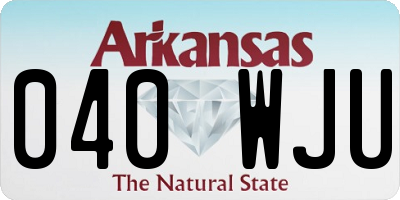 AR license plate 040WJU