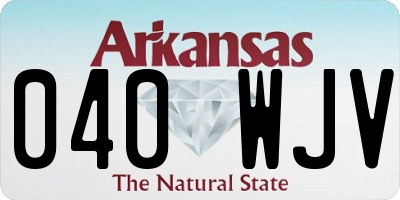 AR license plate 040WJV