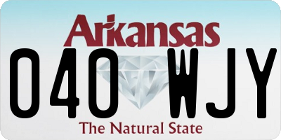 AR license plate 040WJY