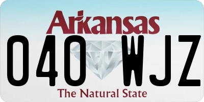 AR license plate 040WJZ