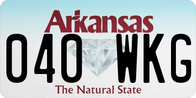 AR license plate 040WKG