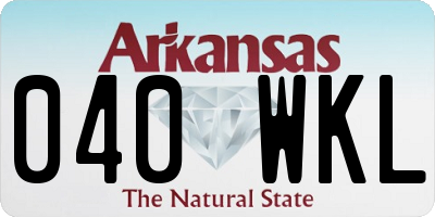 AR license plate 040WKL