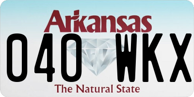 AR license plate 040WKX