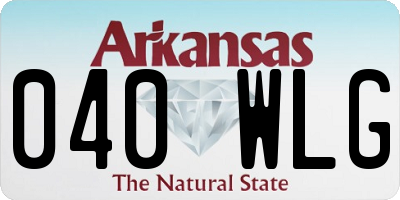 AR license plate 040WLG