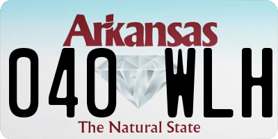 AR license plate 040WLH