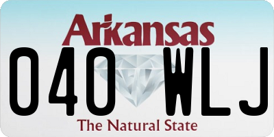 AR license plate 040WLJ