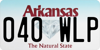 AR license plate 040WLP
