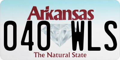 AR license plate 040WLS