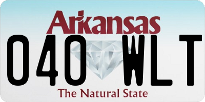 AR license plate 040WLT