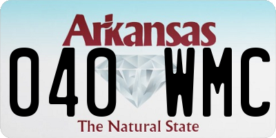 AR license plate 040WMC
