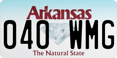 AR license plate 040WMG