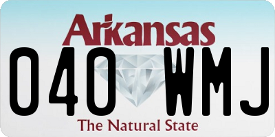 AR license plate 040WMJ