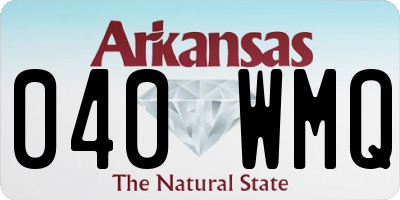 AR license plate 040WMQ
