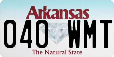 AR license plate 040WMT